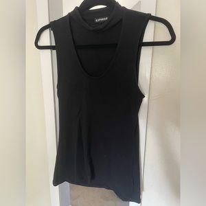 Express black cut-out tank